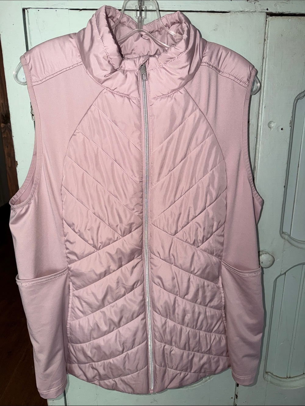 Maurices Soft Pink Quilted Puffer Vest